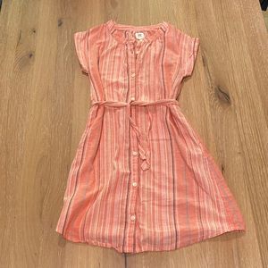 Gap girls button up striped dress